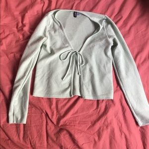 Tie front cardigan